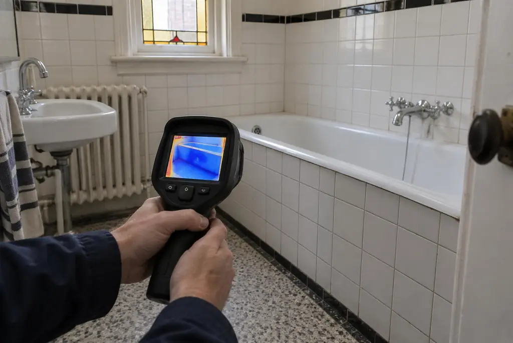 Lekdetectie Uden – onderzoek in een badkamer van een oudere woning
